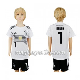 Completo Calcio Germania Neuer 1 Bambino Divisa Prima Mondiali 2018